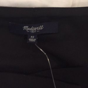 Madewell Black Mini skirt